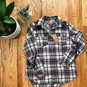 🌿NWT Sundance Embroidered Flannel🌿
